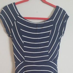 Monteau Cap Sleeve Dress Swing Stretch SZ Large